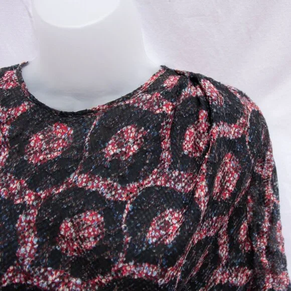 ISABEL MARANT Dress Women 38/6 Talia Twist Front Silk Draped Half Button Up Back - Picture 3 of 13